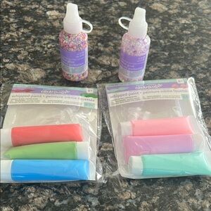 CREATOLOGY WHIPPED PAINT & CHUNKY GLITTER GLUE LOT OF 4 NWT